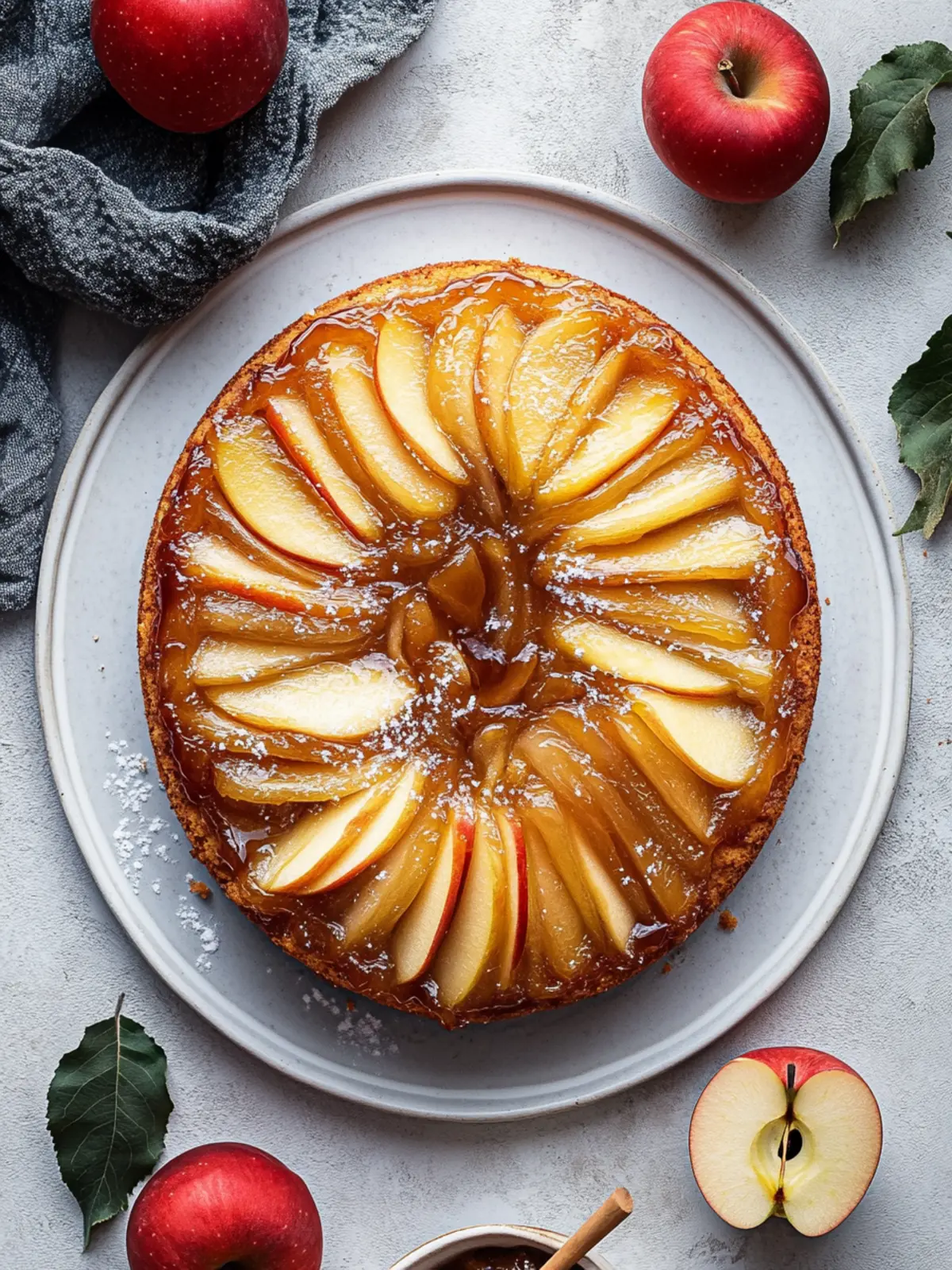 Melt-in-Your-Mouth Apple Upside Down Cake Recipe 4 Apple Upside Down Cake