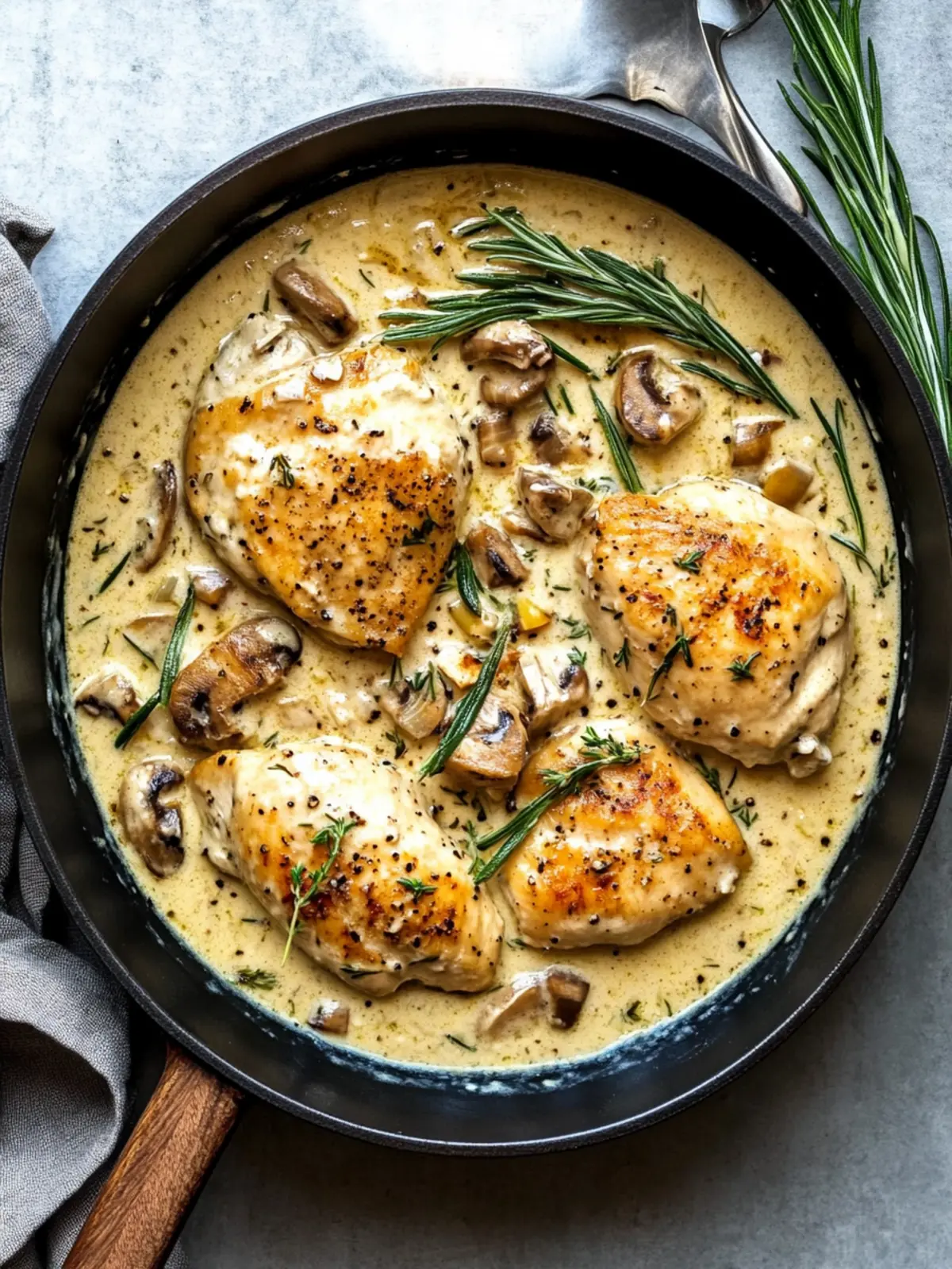 Creamy Tarragon Chicken with Savory Mushrooms Delight 2 Creamy Tarragon Chicken