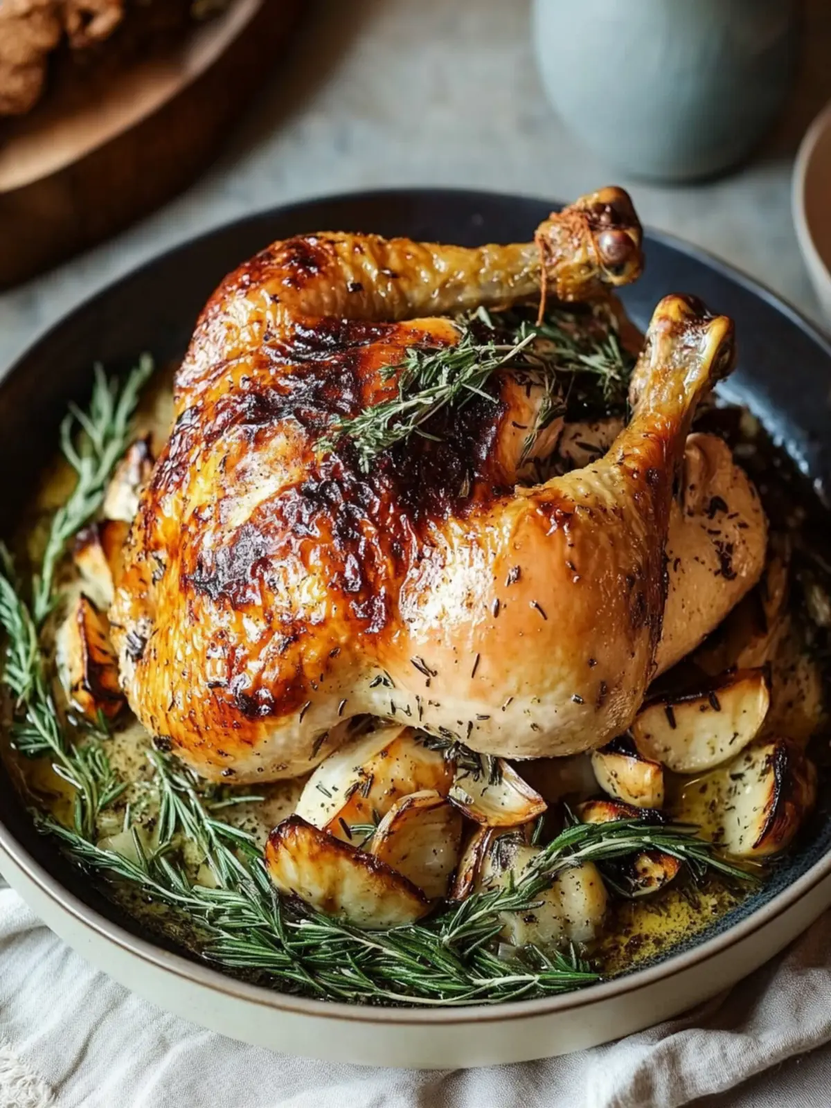 Savory Roast Tarragon Chicken with Crispy Skin Delight 3 Roast Tarragon Chicken with Crispy Skin