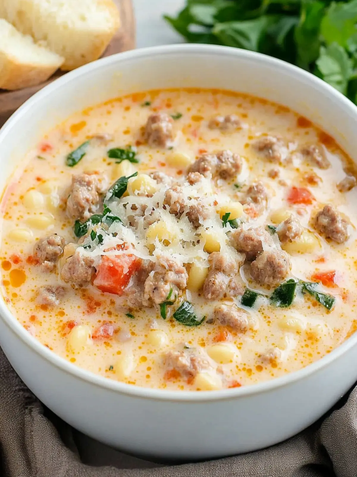 Creamy Parmesan Italian Sausage Soup for Cozy Nights 4 Creamy Parmesan Italian Sausage Soup