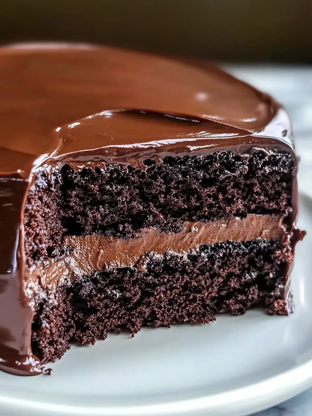 Silky Ganache Tops The Best Moist Chocolate Cake Ever 4 Silky Ganache Tops The Best Moist Chocolate Cake