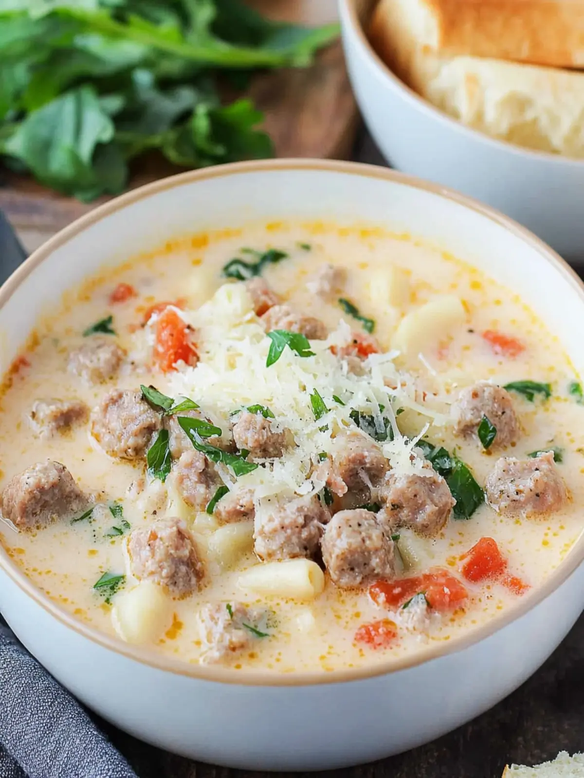 Creamy Parmesan Italian Sausage Soup for Cozy Nights 5 Creamy Parmesan Italian Sausage Soup