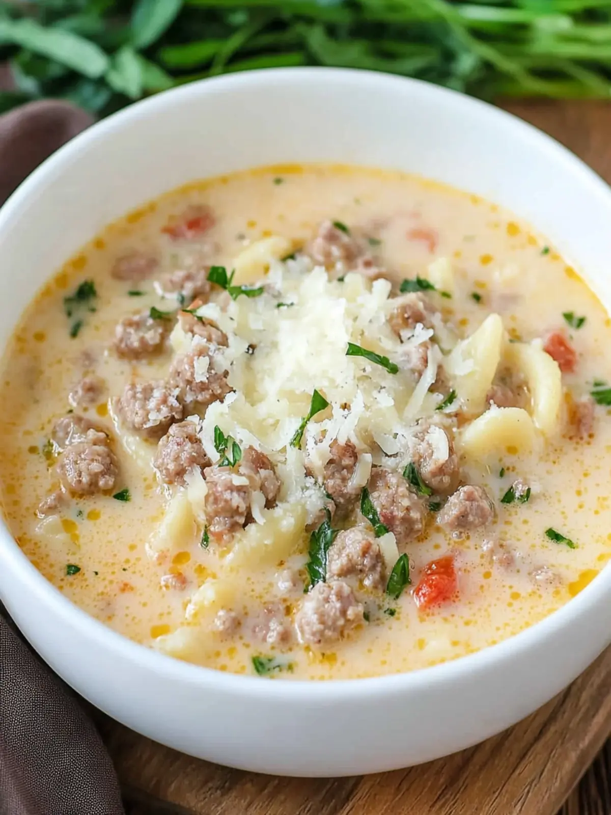 Creamy Parmesan Italian Sausage Soup for Cozy Nights 2 Creamy Parmesan Italian Sausage Soup