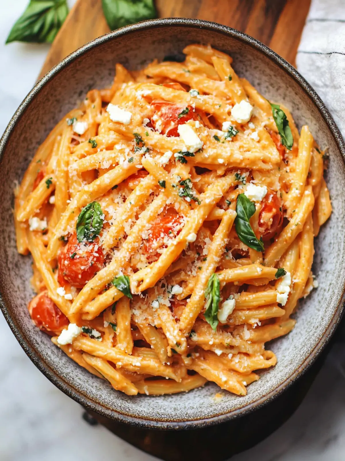Tomato Goat Cheese Pasta