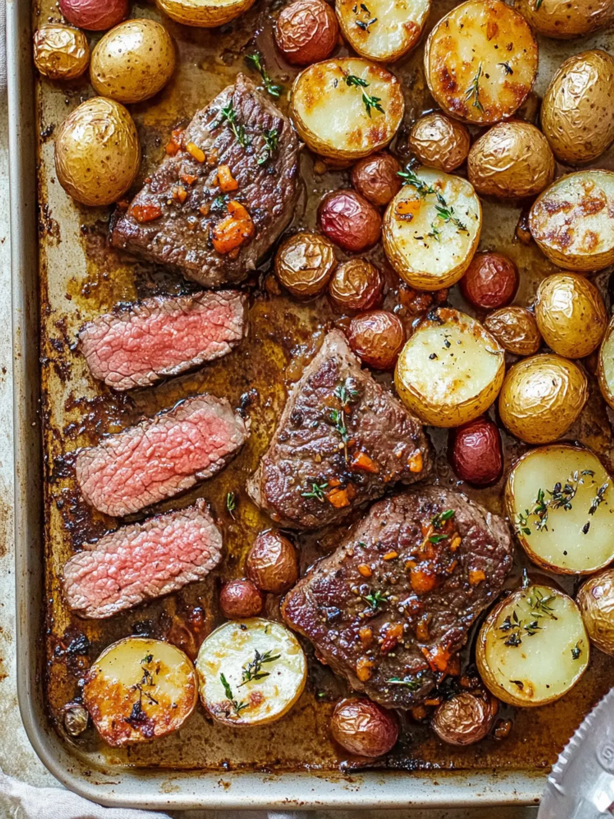 Savor Sheet Pan Steak and Potatoes for Effortless Dinner Bliss 2 Sheet Pan Steak and Potatoes