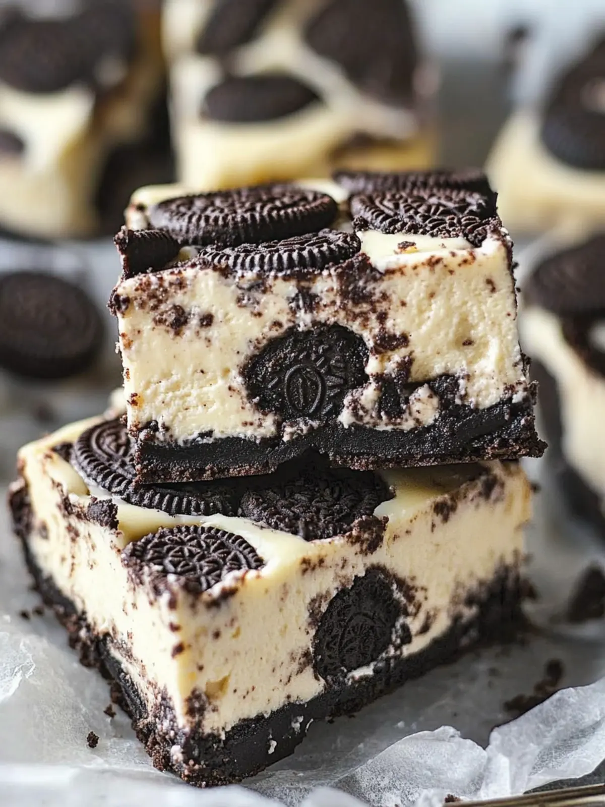 Irresistibly Creamy Gluten-Free Oreo Cheesecake Bars 3 Gluten-Free Oreo Cheesecake Bars