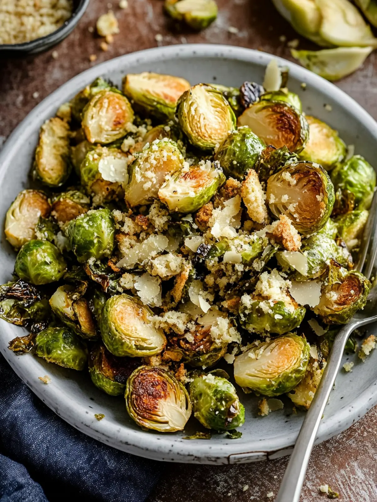 Ultimate Tahini-Caesar Roasted Brussels Sprouts Recipe 4 Tahini-Caesar Roasted Brussels Sprouts