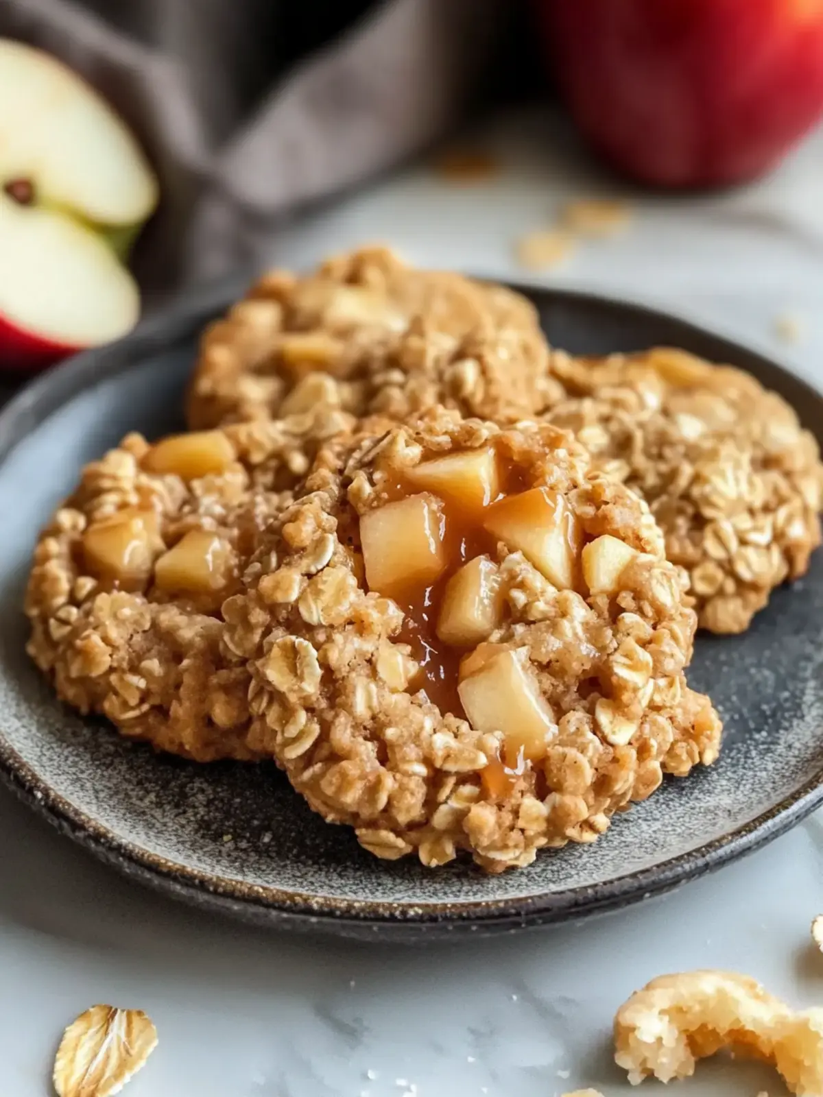 Caramel Apple Oatmeal Cookies