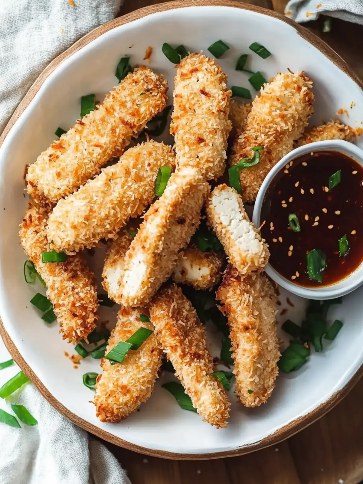 Baked Coconut Tofu Tenders