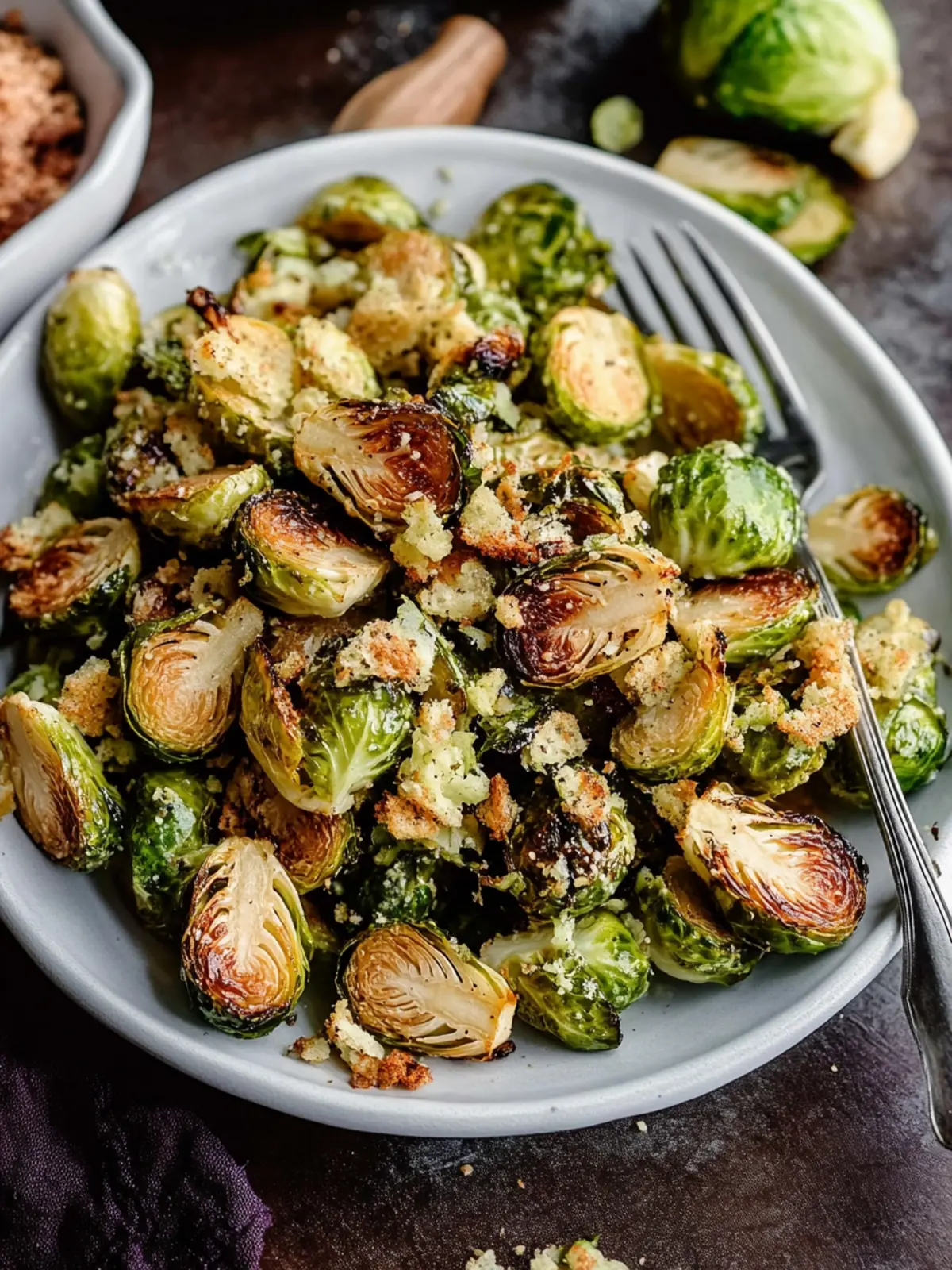 Ultimate Tahini-Caesar Roasted Brussels Sprouts Recipe 5 Tahini-Caesar Roasted Brussels Sprouts