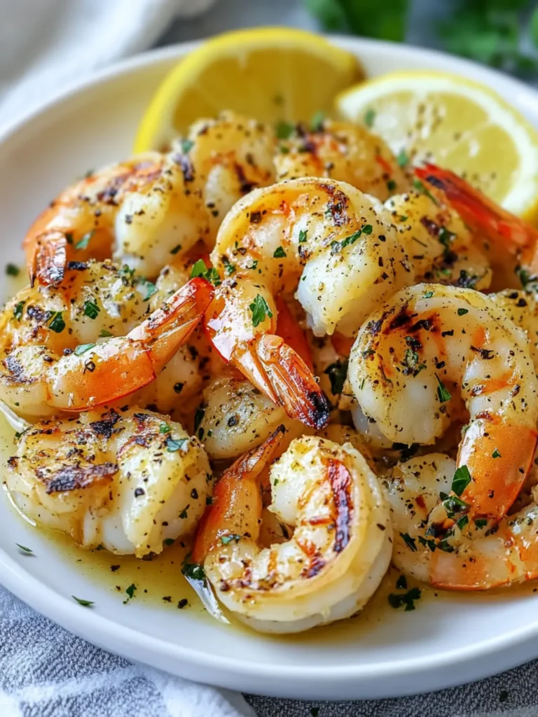 Easy Lemon Garlic Grilled Shrimp Marinade